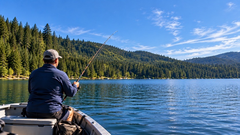 Fishing on Foster Lake